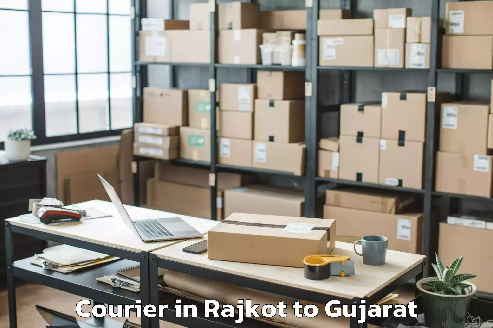 Professional Rajkot to Vansda Courier